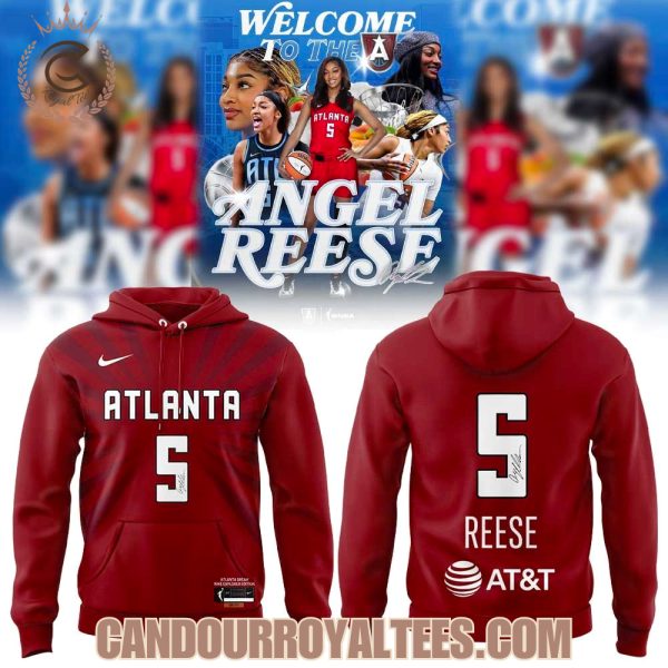 Atlanta Dream Angel Reese Red Signature Hoodie