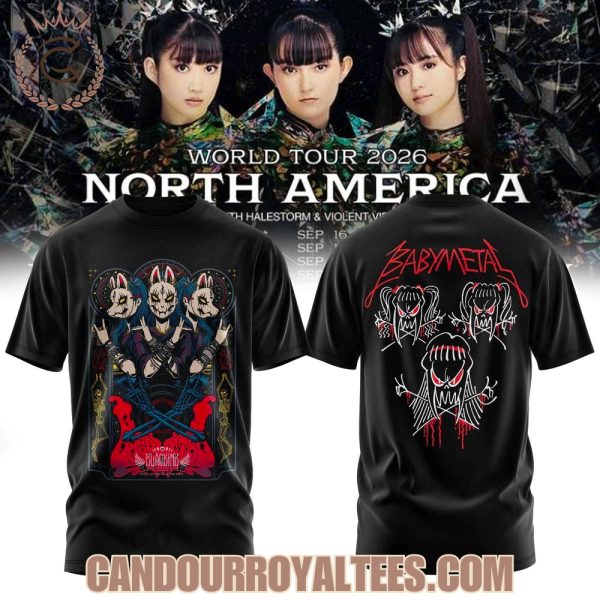 Baby Metal World Tour 2026 North America T-Shirt