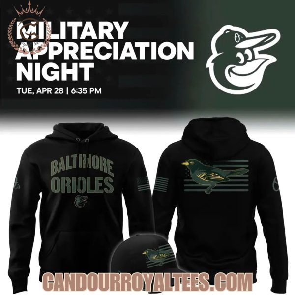 Baltimore Orioles 2026 Military Appreciation Night Hoodie
