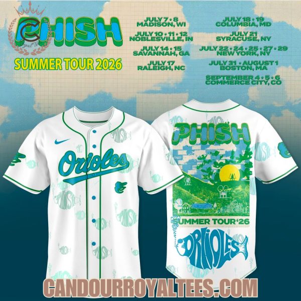 Baltimore Orioles x Phish Summer Tour 2026 Jersey