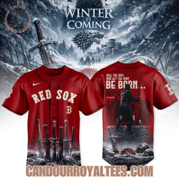 Boston Red Sox x Game of Thrones Jon Snow Jersey