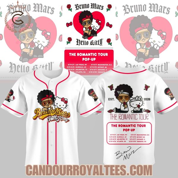Bruna Mars x Hello Kitty The Romantic Tour Jersey