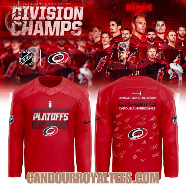 Carolina Hurricanes 2026 Metropolitan Division Champions Hockey Jersey