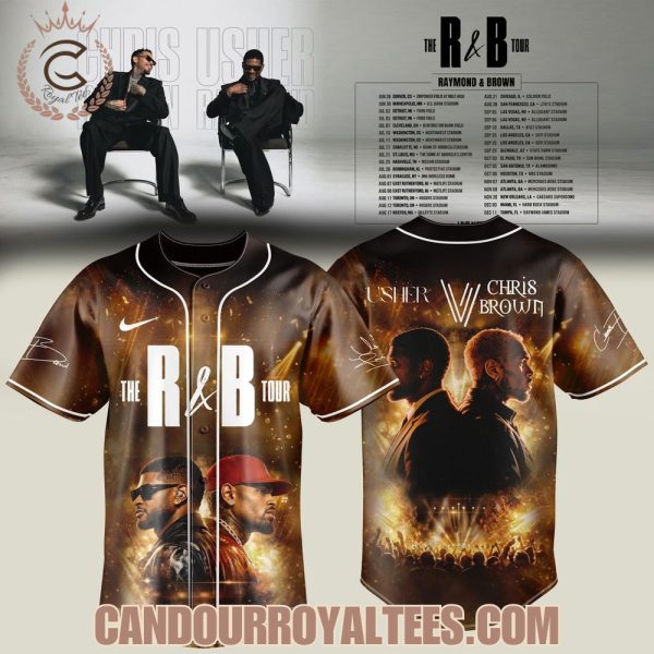 Chris Brown x Usher The R&B Tour 2026 Baseball Jersey