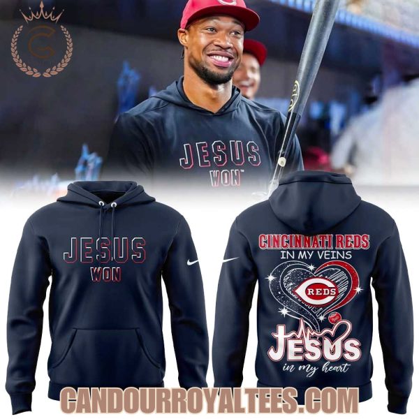 Cincinnati Reds 2026 Jesus Won Hoodie