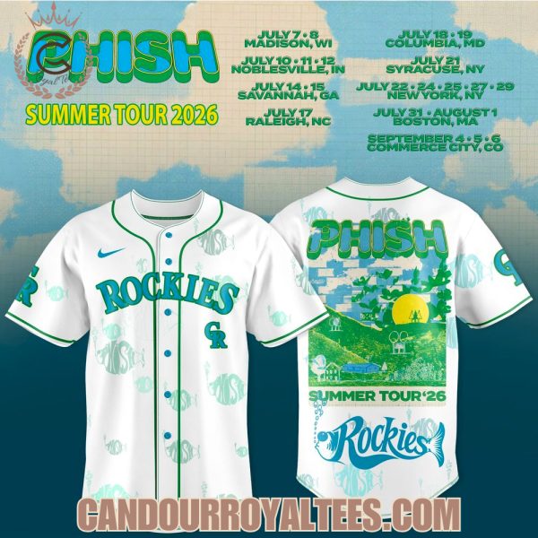 Colorado Rockies x Phish Summer Tour 2026 Jersey
