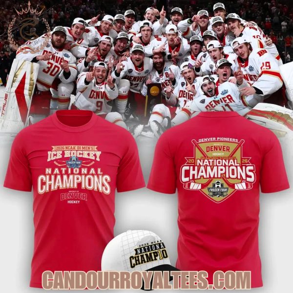 Denver Pioneers 2026 NCAA Frozen Four Men’s Ice Hockey National Champions T-Shirt