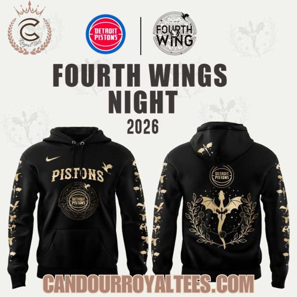 Detroit Pistons Fourth Wings Night 2026 Hoodie