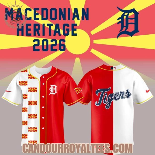 Detroit Tigers Macedonian Heritage 2026 Jersey