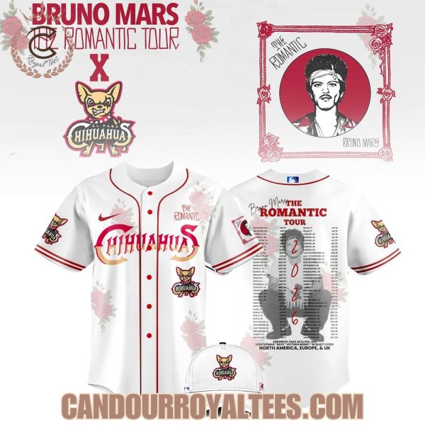 El Paso Chihuahuas x Bruno Mars The Romantic Tour Jersey