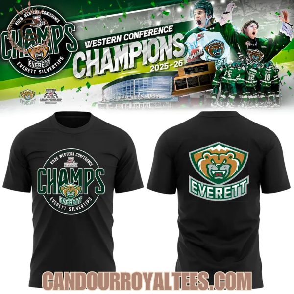 Everett Silvertips 2026 Western Champs Tshirt, Hoodie