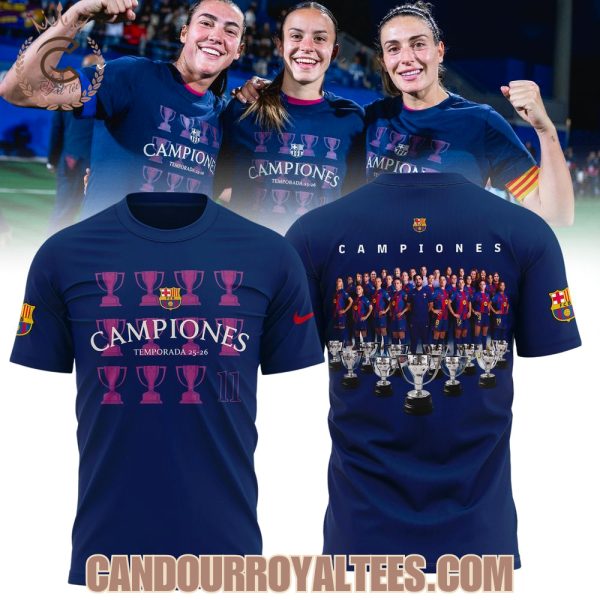 FC Barcelona Femení 25/26 LLIGA Champions Tshirt, Hoodie