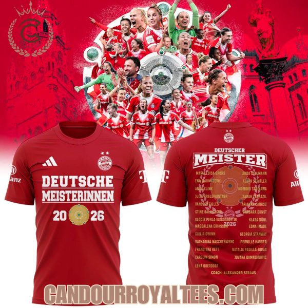 FC Bayern Frauen Meisterinnen 2026 Tshirt, Hoodie