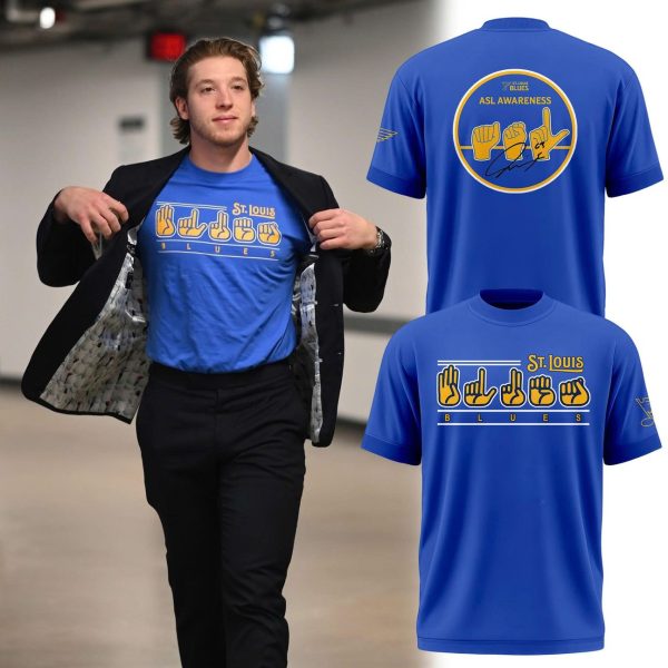 St. Louis Blues ASL Awareness Night T-Shirt