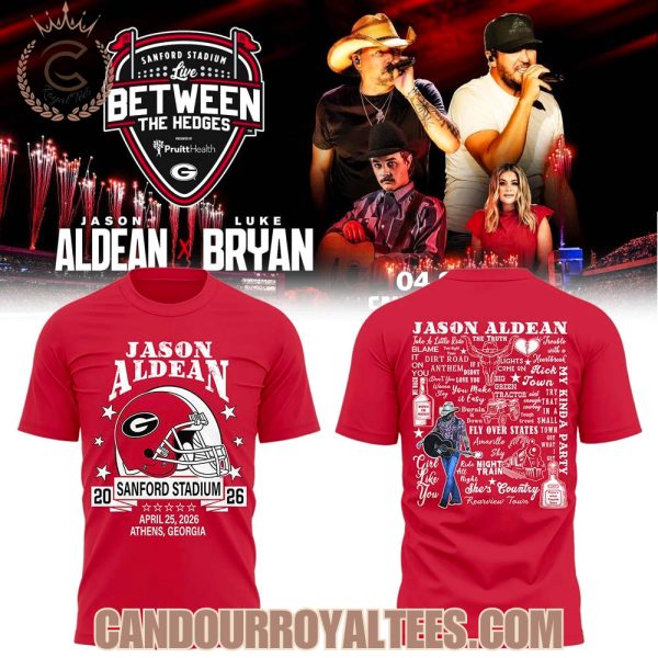 Jason Aldean x Luke Bryan Live Between The Hedges At Sanford Stadium Tshirt, Hoodie