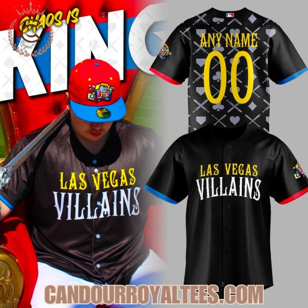 Las Vegas Villains Chaos Is King Baseball Jersey