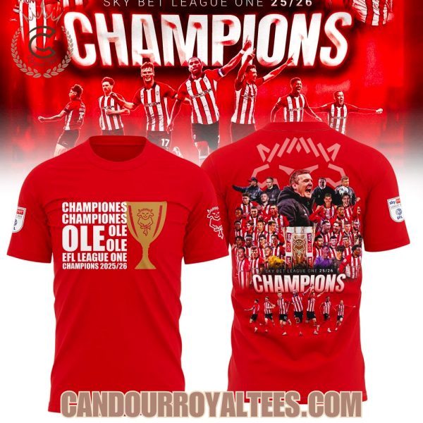 Lincoln City Sky Bet League One 25/26 Champions Tshirt, Hoodie