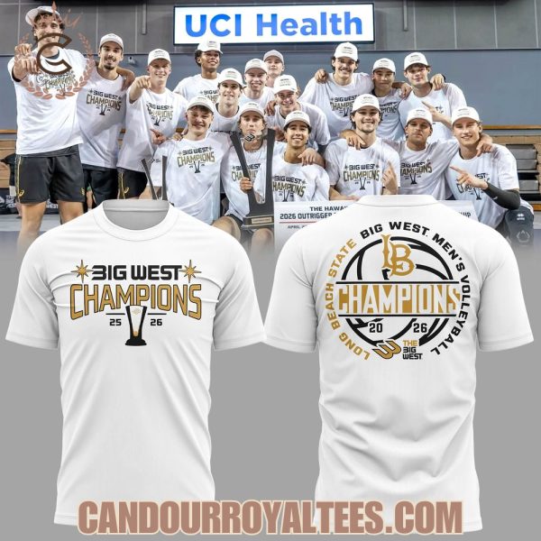 Long Beach State 2026 Big West Men’s Volleyball Champions Tshirt, Hoodie
