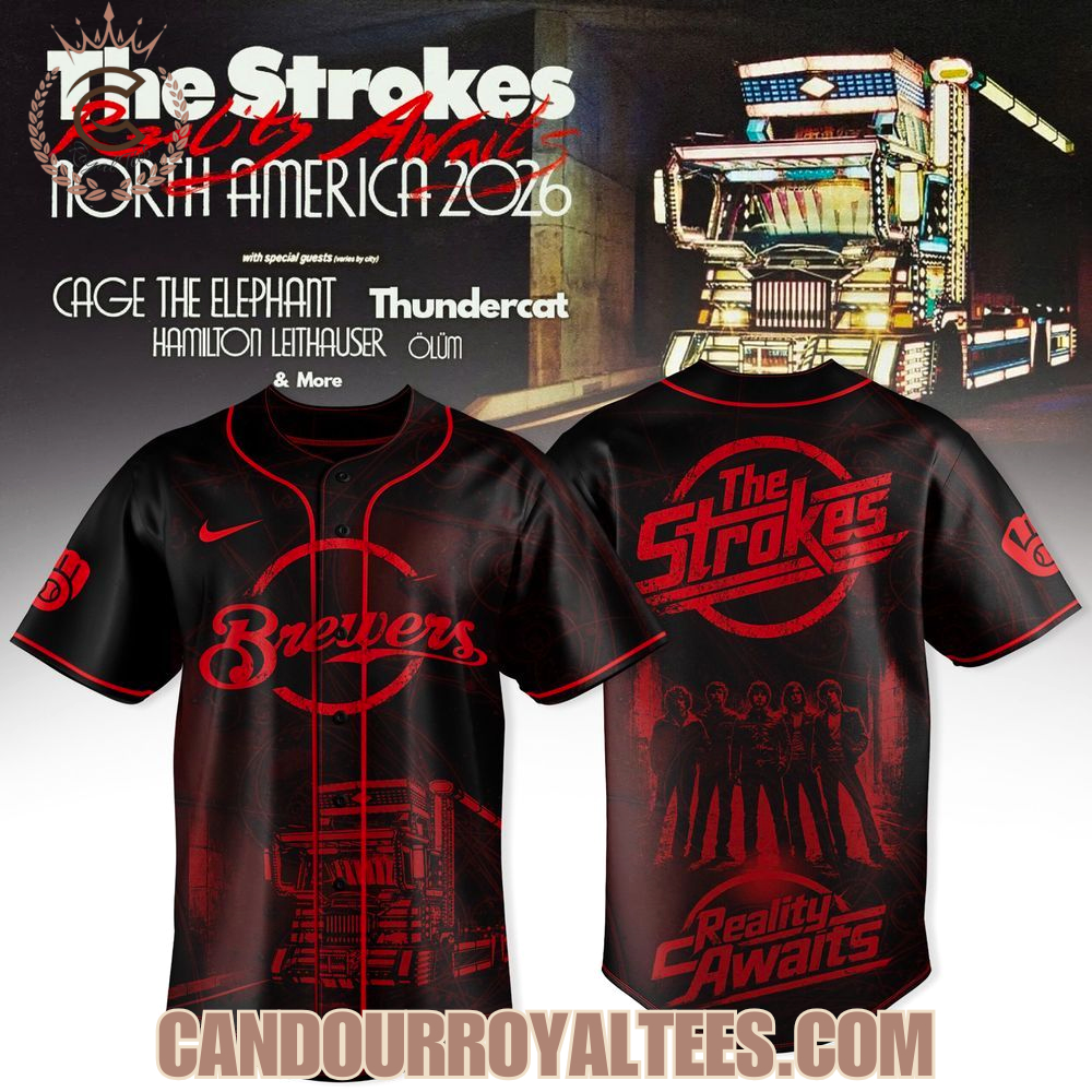 Milwaukee Brewers x The Stokes Reality Awaits Tour 2026 Jersey Milwaukee Brewers x The Stokes Reality Awaits Tour 2026 Jersey