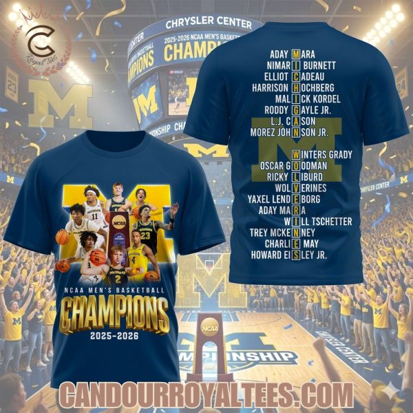 NCAA Men’s Basketball Champions 2025-2026 Michigan Wolverines Tshirt, Hoodie