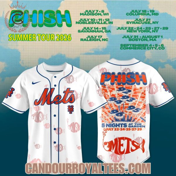 New York Mets x Phish Summer Tour 2026 Jersey
