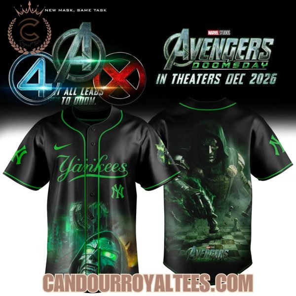 New York Yankees x Avengers Doomsday 2026 Doctor Doom Jersey