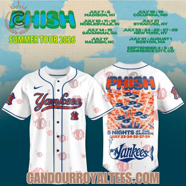New York Yankees x Phish Summer Tour 2026 Jersey