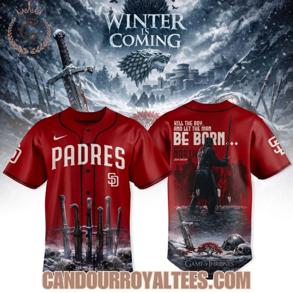 San Diego Padres x Game of Thrones Jon Snow Jersey