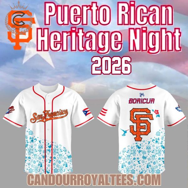 San Francisco Giants Puerto Rican Heritage Night 2026 Jersey