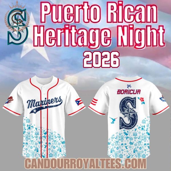 Seattle Mariners Puerto Rican Heritage Night 2026 Jersey