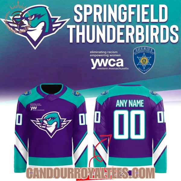 Springfield Thunderbirds 2026 Purple Warm-up Jersey