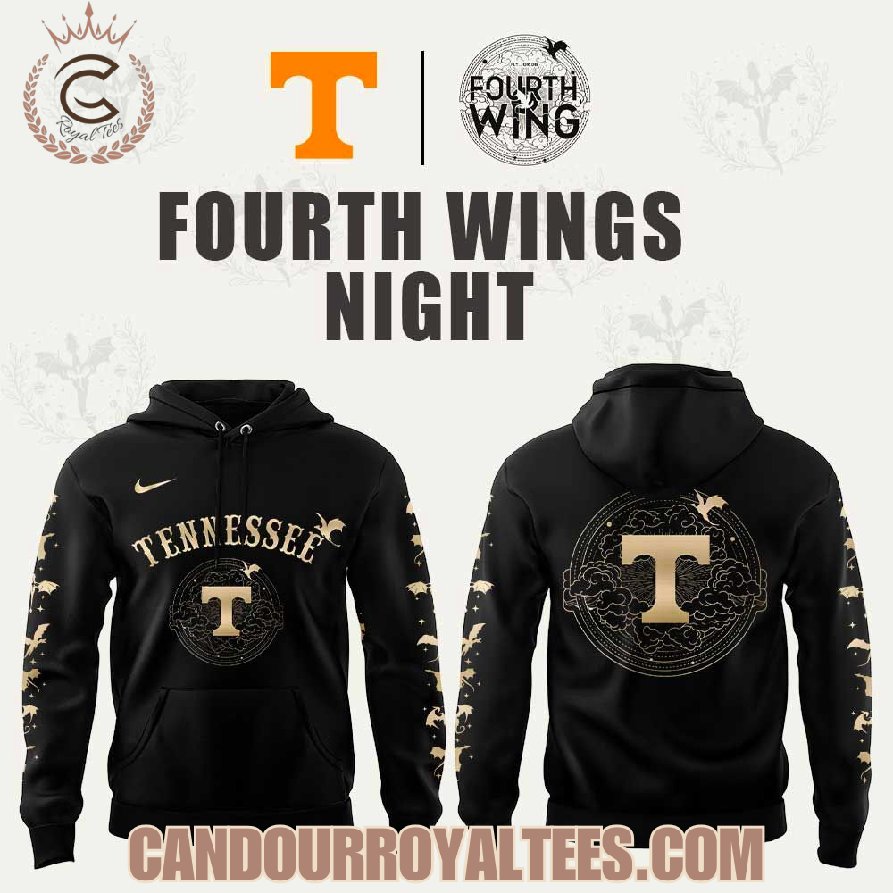 Tennessee Volunteers x Fourth Wings Night 2026 Hoodie Tennessee Volunteers x Fourth Wings Night 2026 Hoodie