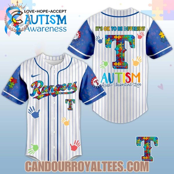 Texas Rangers Autism Awareness 2026 Jersey