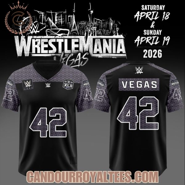 WWE Wrestlemania 42 Vegas Football Jersey