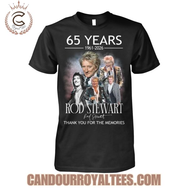 65 Years 1961-2026 Rod Stewart Thank You For The Memories T-Shirt