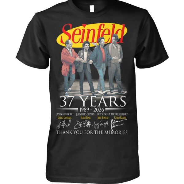 Seinfeld 37 YEars 1989 – 2026 Thank You For The Memories T-Shirt