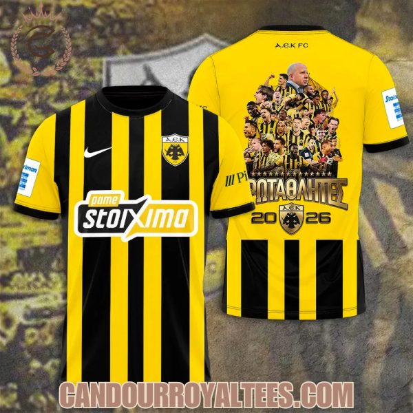 AEK FC Super League Stoiximan Champions 25/26 Shirt