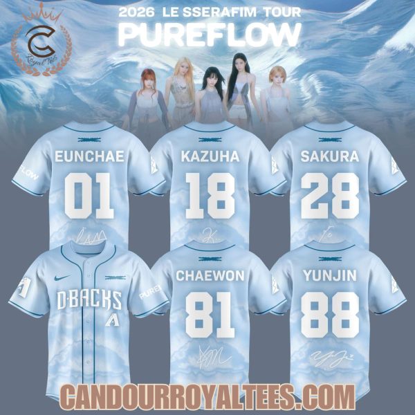 Arizona Diamondbacks x Le Sserafim Pureflow 2026 Tour Jersey