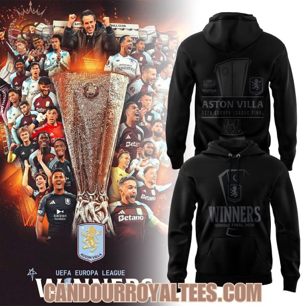 Aston Villa crowned winners of the UEFA Europa League 2026 Hoodie