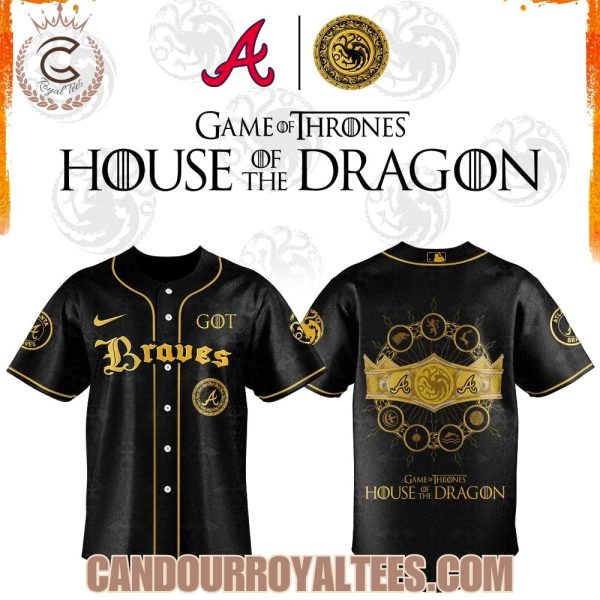 Atlanta Braves Game of Thrones: House of the Dragon 2026 Jersey Black