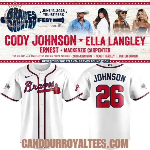Atlanta Braves x Cody Johnson Braves Country Fest Jersey