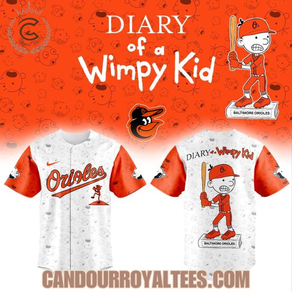 Baltimore Orioles x Diary of a Wimpy Kid Jersey