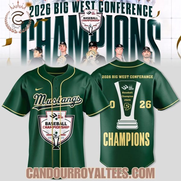 Big West Conference 2026 Champions – Cal Poly Mustangs Baseball Jersey