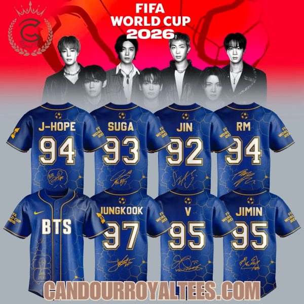 BTS Fifa World Cup HexaPitch 26 Gold Jersey
