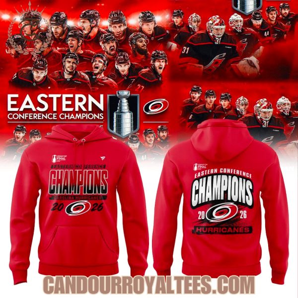 Carolina Hurricanes NHL Eastern Conference Champions 2026 Hoodie