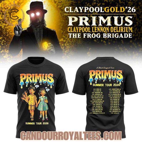 Claypool Gold Tour 2026: Primus T-Shirt