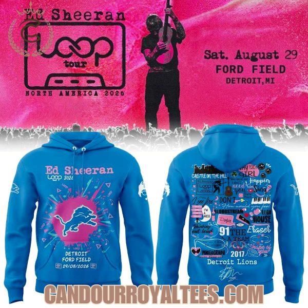 Detroit Lions x Ed Sheeran Loop Tour 2026 Hoodie