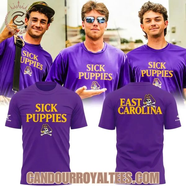 East Carolina Pirates 2026 Sick Puppies Tshirt, Hoodie