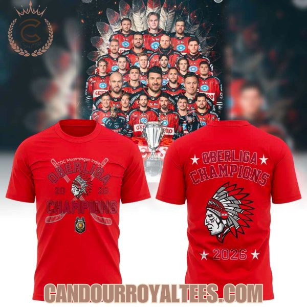 ECDC Memmingen Indians Oberliga 2026 Champions Tshirt, Hoodie