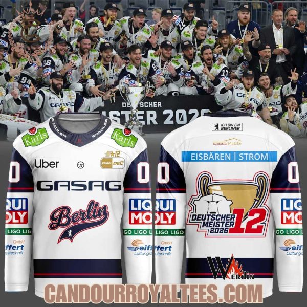 Eisbären Berlin Deutsche Eishockey Liga Meister 2026 Hockey Jersey